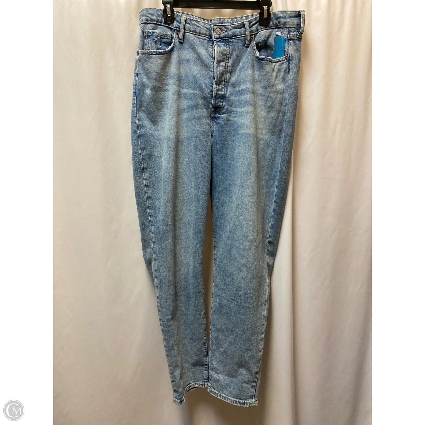 Jeans Straight By Old Navy In Blue Denim, Size: 16