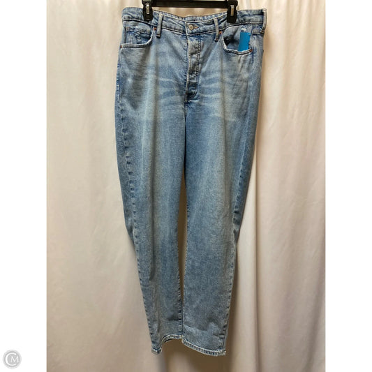 Jeans Straight By Old Navy In Blue Denim, Size: 16