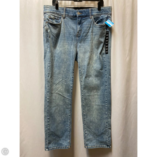 Jeans Straight By Torrid In Blue Denim, Size: 16