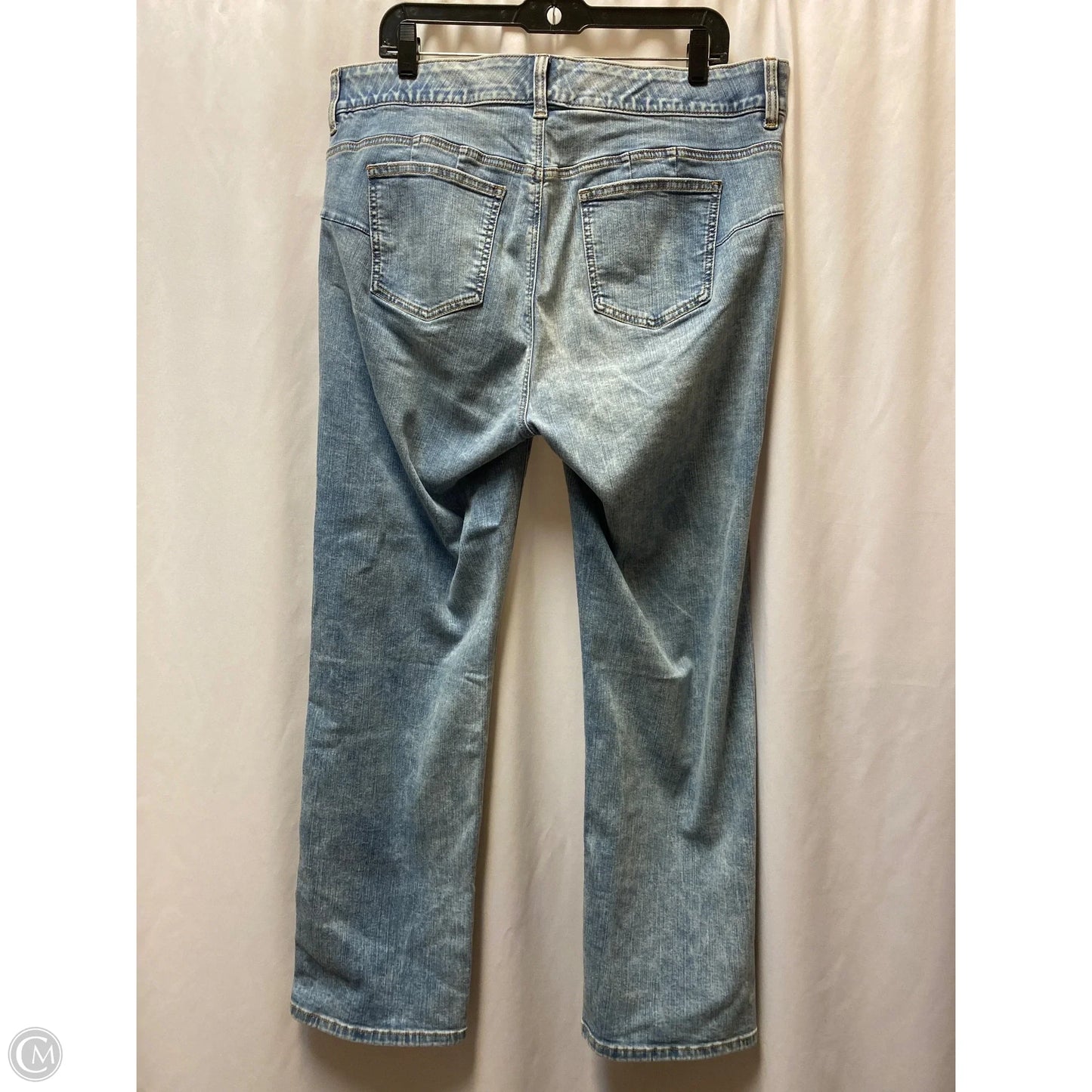 Jeans Straight By Torrid In Blue Denim, Size: 16