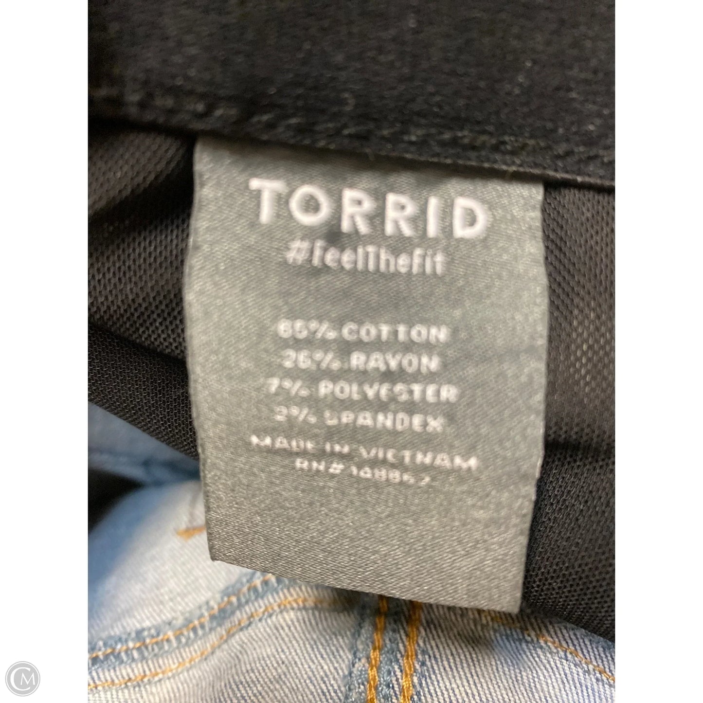 Jeans Straight By Torrid In Blue Denim, Size: 16