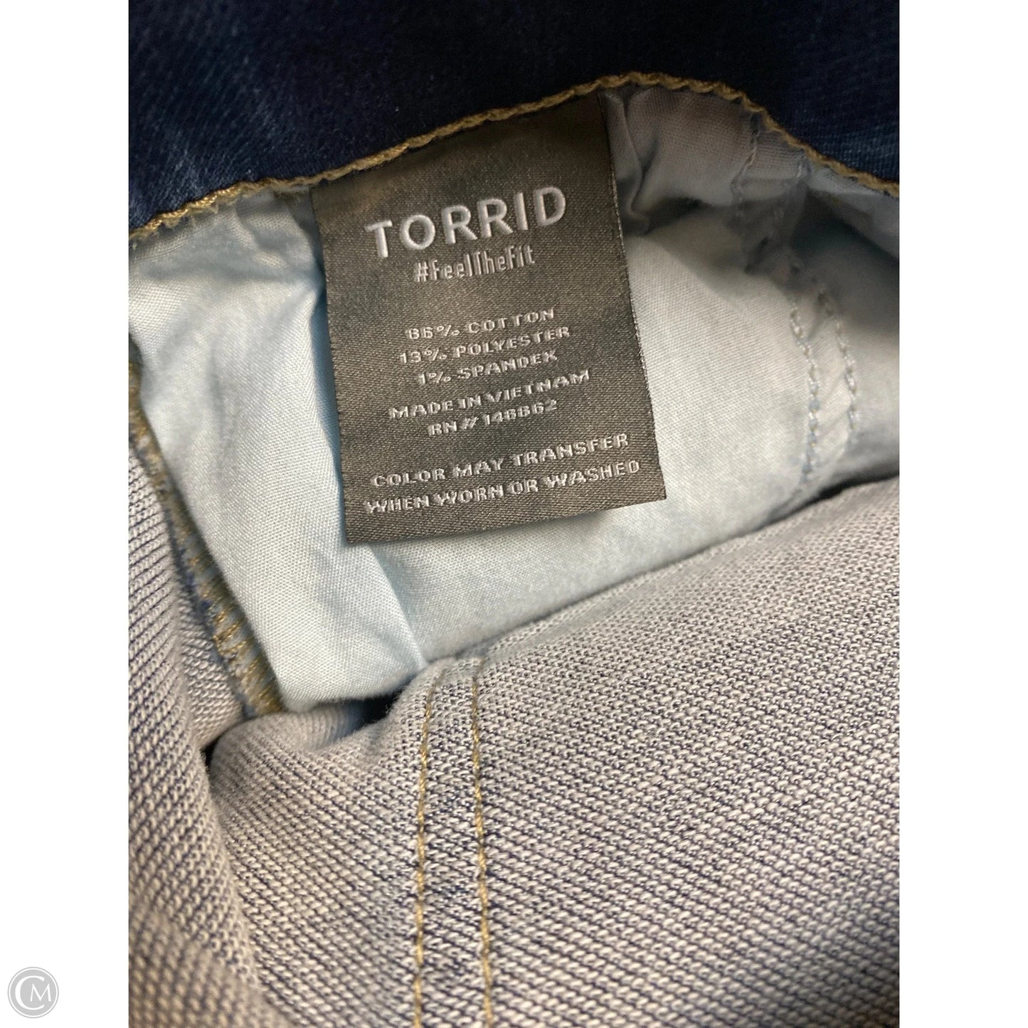 Jeans Straight By Torrid In Blue Denim, Size: 14
