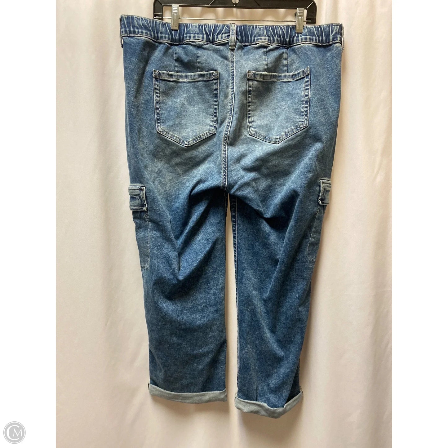 Jeans Straight By Torrid In Blue Denim, Size: 14