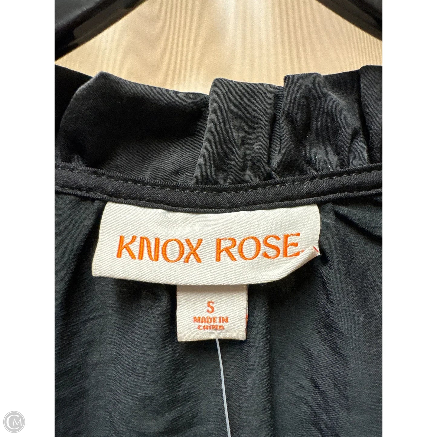 Top Long Sleeve By Knox Rose In Black, Size: S