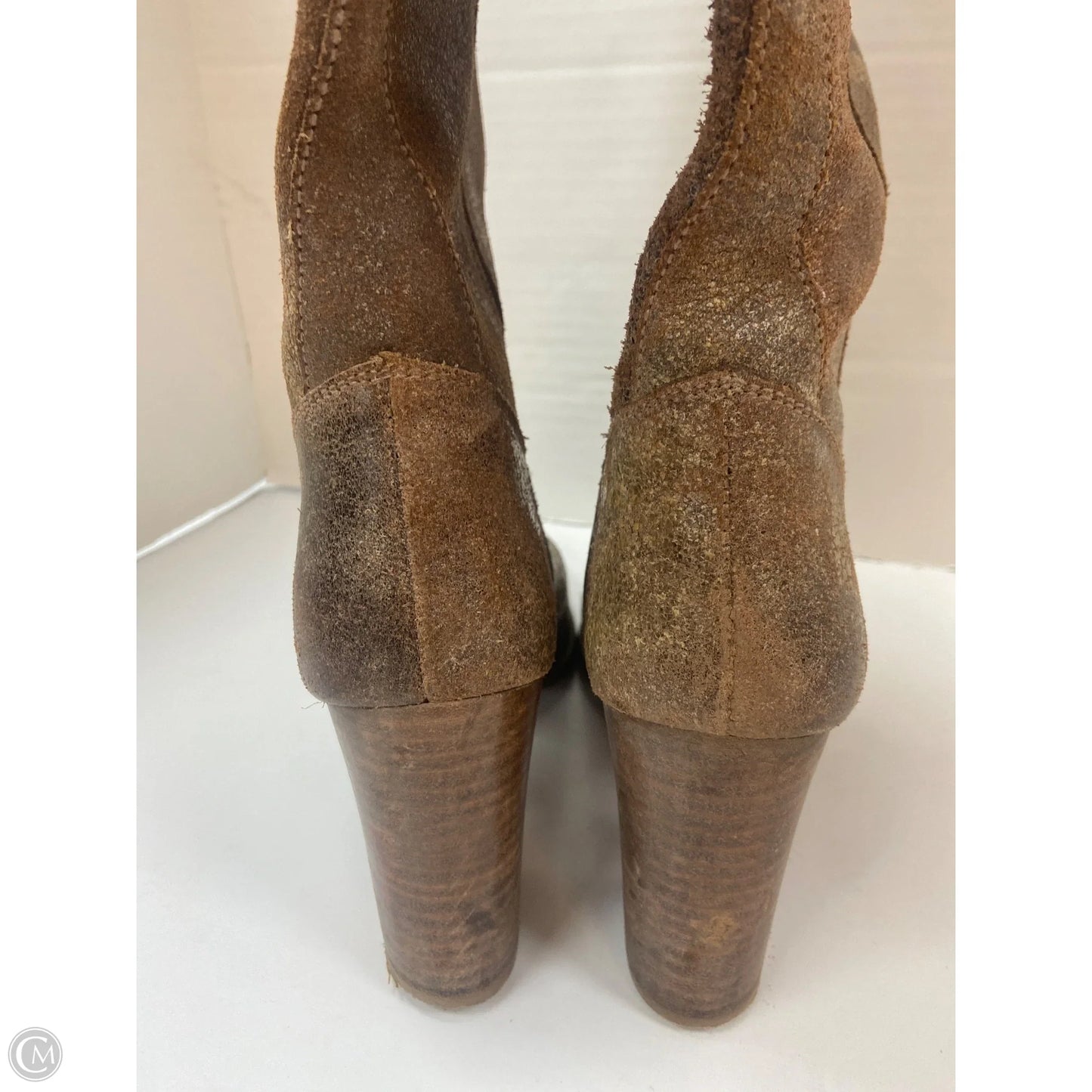 Boots Over-the-knee Heels By Diba In Brown, Size: 9.5