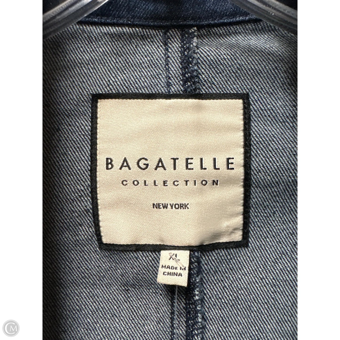 Jacket Denim By Bagatelle In Blue Denim, Size: Xl