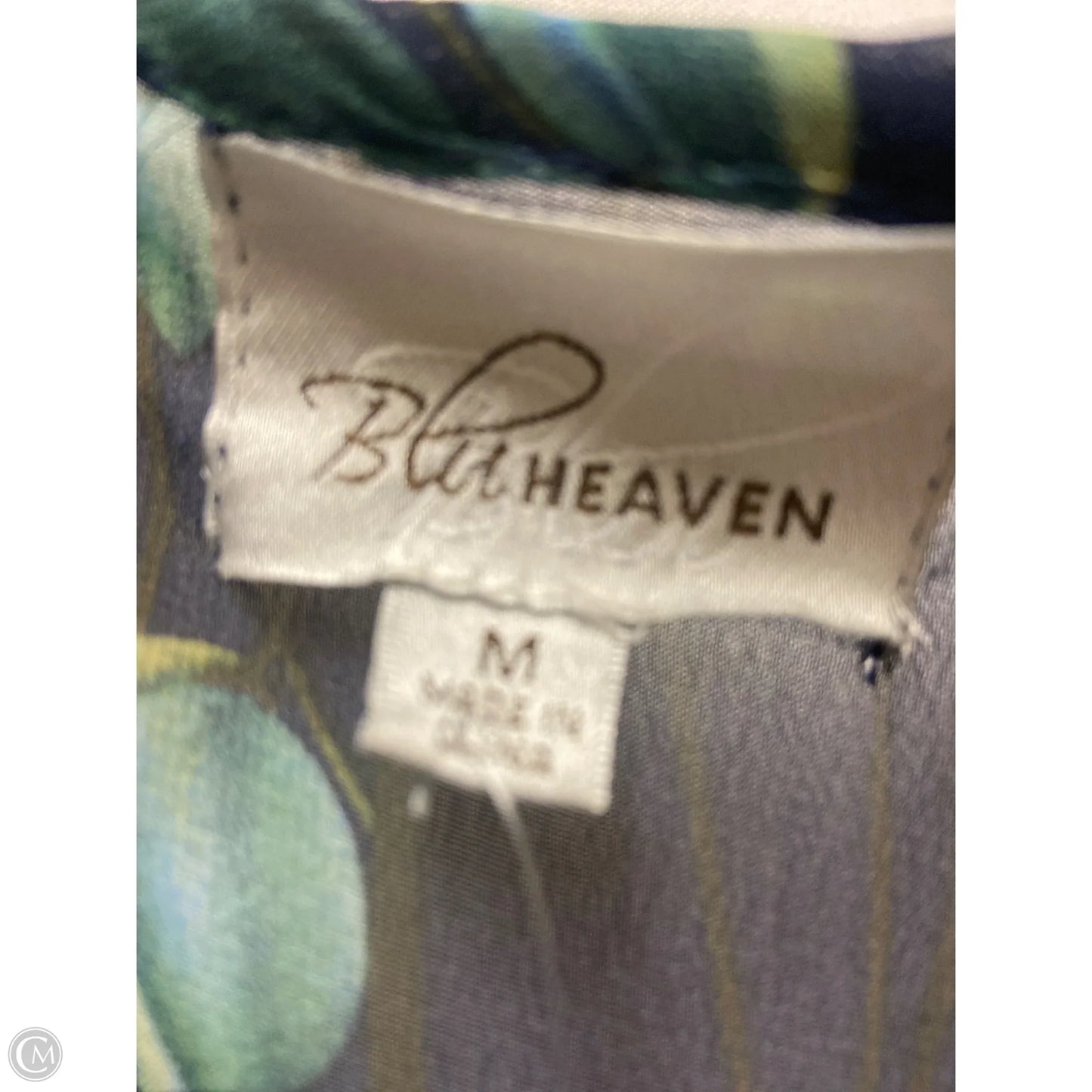 Cardigan By Clothes Mentor In Blue & Green, Size: M