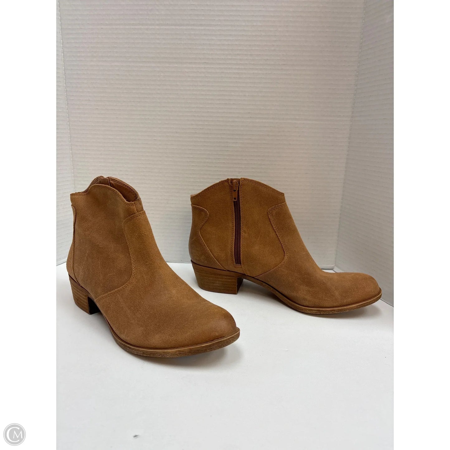 Boots Ankle Heels By Lucky Brand In Brown, Size: 9.5