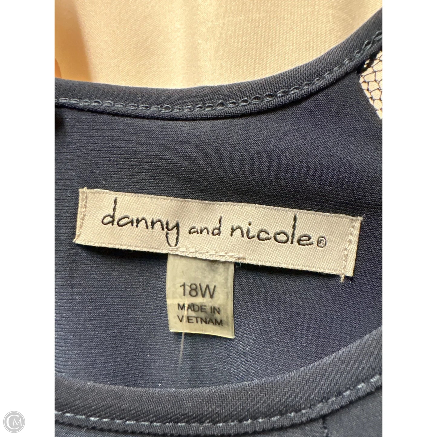 Dress Casual Midi By Dannyandnicole In Navy, Size: 1x