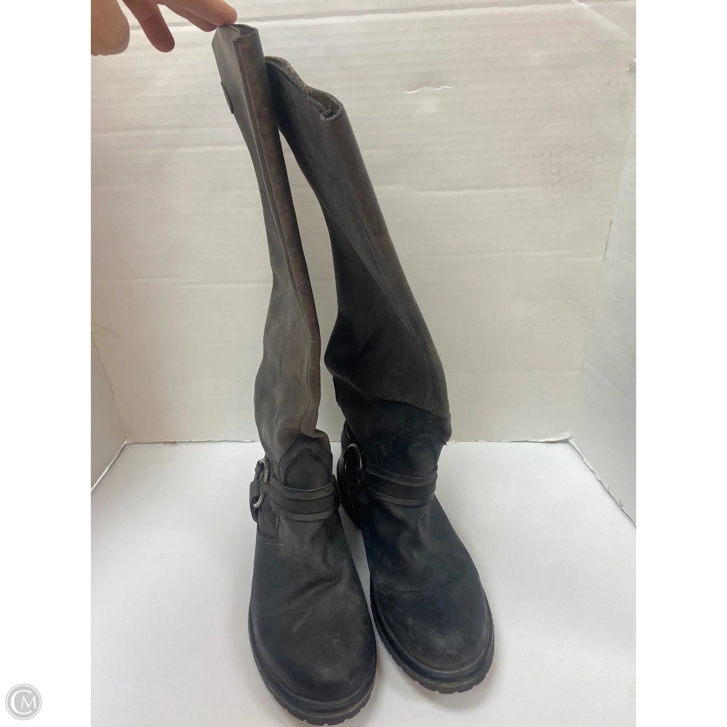 Boots Knee Flats By Steve Madden In Black, Size: 11