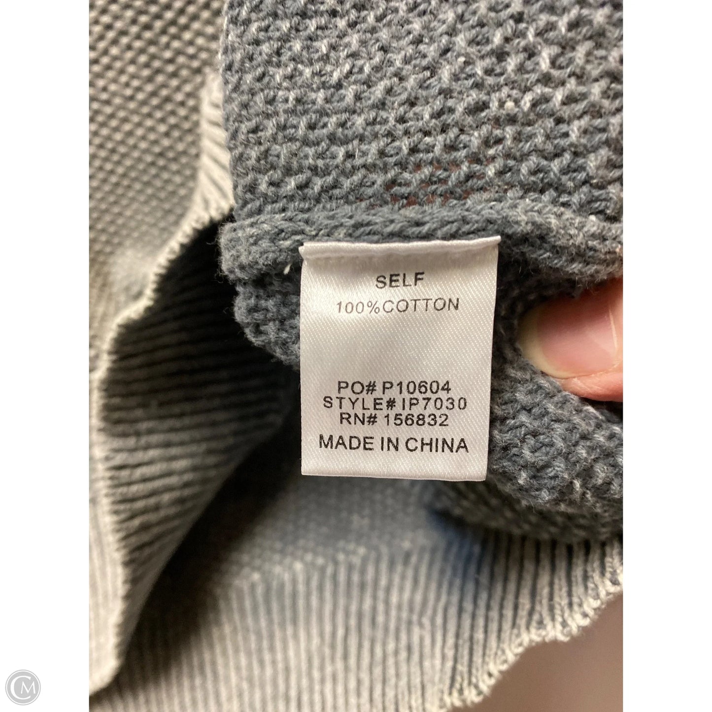 Sweater By Bibi In Grey, Size: Xl