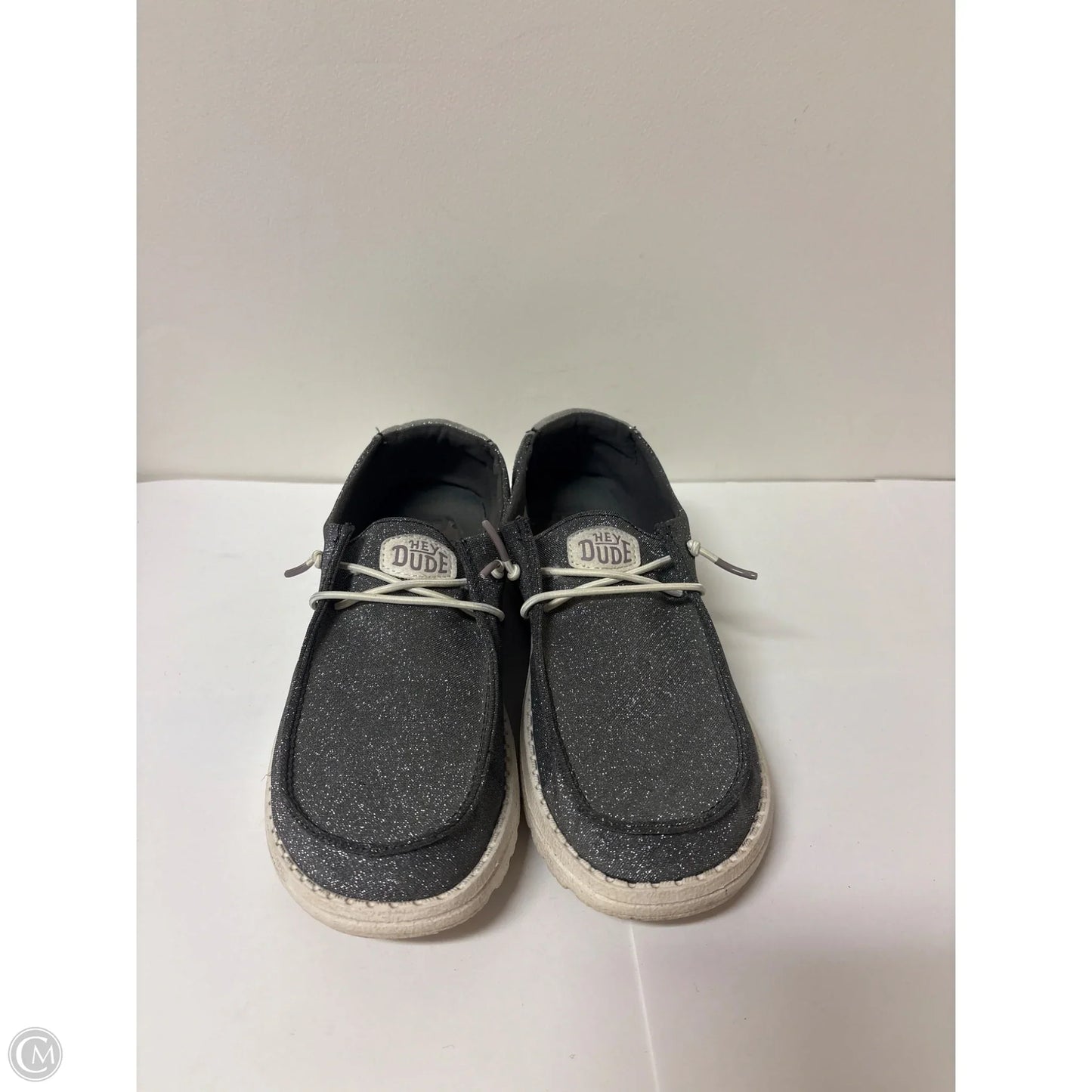 Shoes Flats By Hey Dude In Grey, Size: 7