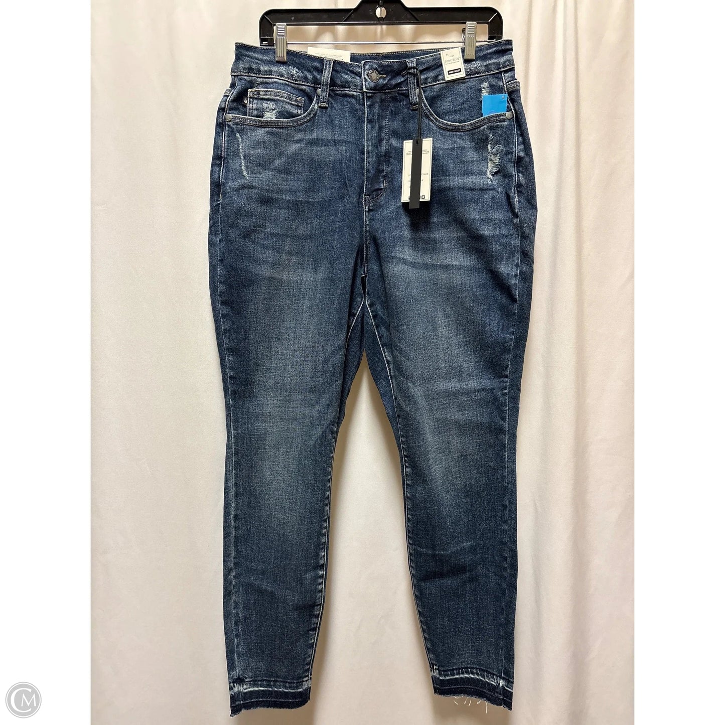 Jeans Skinny By Judy Blue In Blue Denim, Size: 14