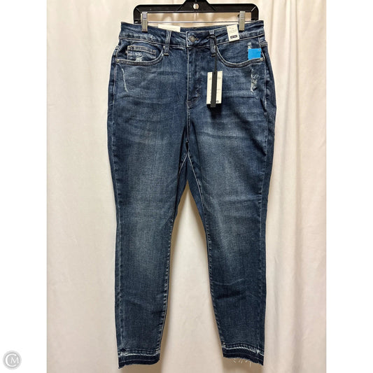 Jeans Skinny By Judy Blue In Blue Denim, Size: 14