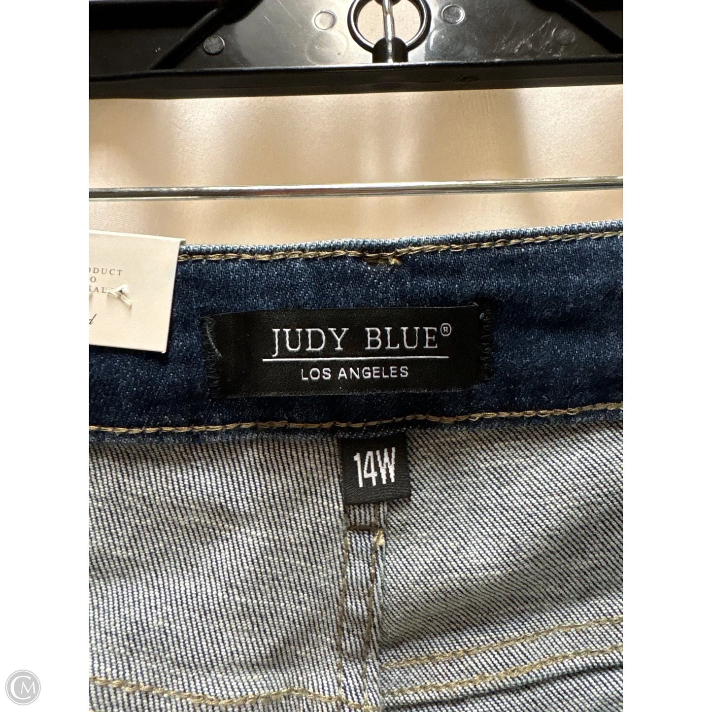 Jeans Skinny By Judy Blue In Blue Denim, Size: 14