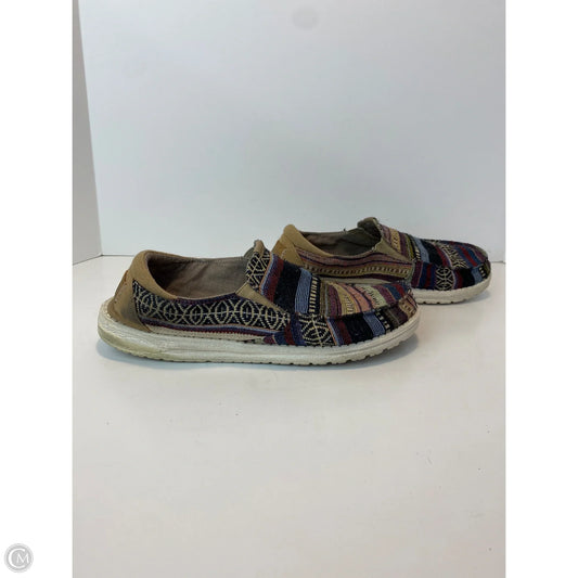 Shoes Flats By Hey Dude In Multi-colored, Size: 10