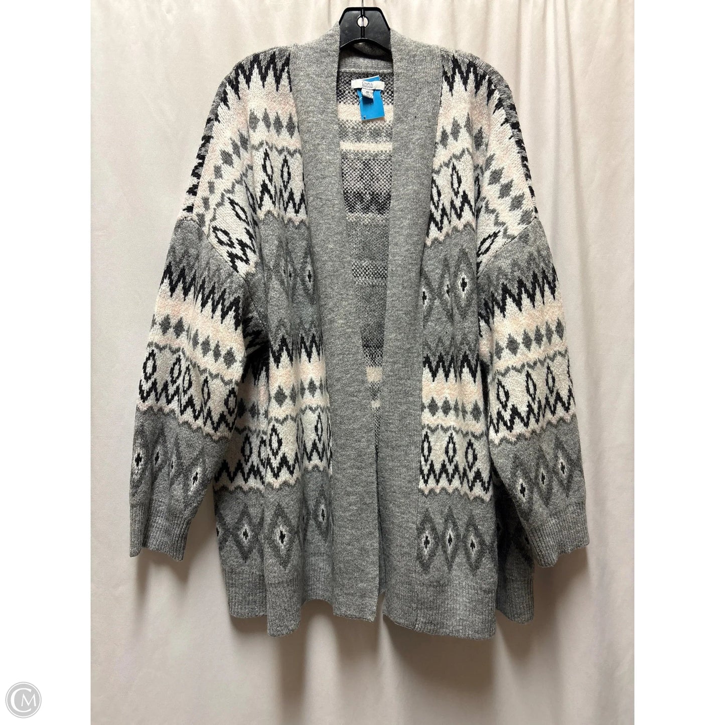 Cardigan By Croft And Barrow In Grey, Size: 4x