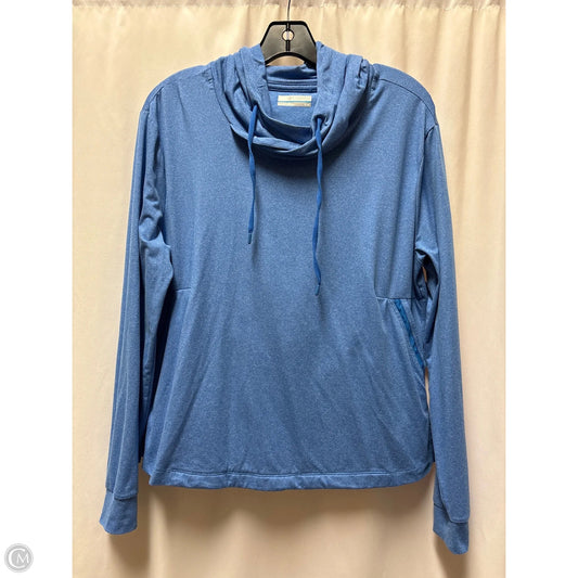 Athletic Top Long Sleeve Hoodie By Columbia In Blue, Size: M