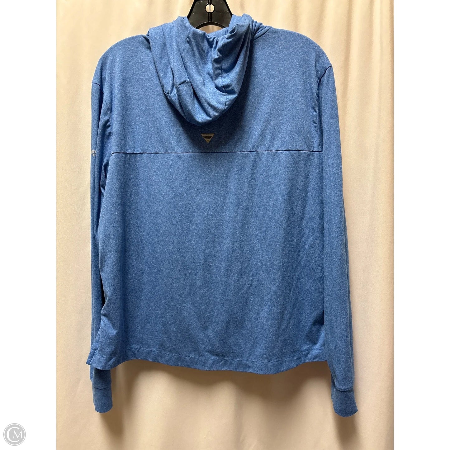 Athletic Top Long Sleeve Hoodie By Columbia In Blue, Size: M