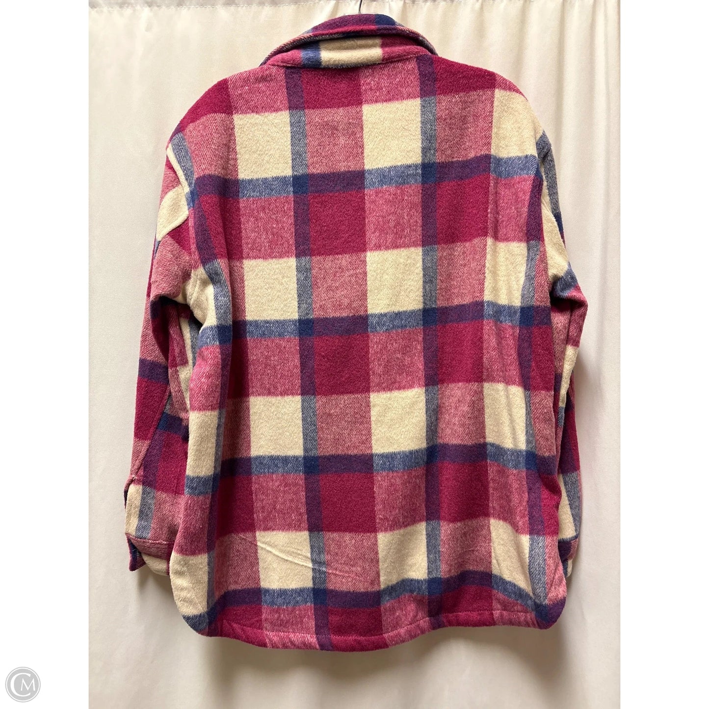 Jacket Shirt By Members Mark In Pink, Size: Xs