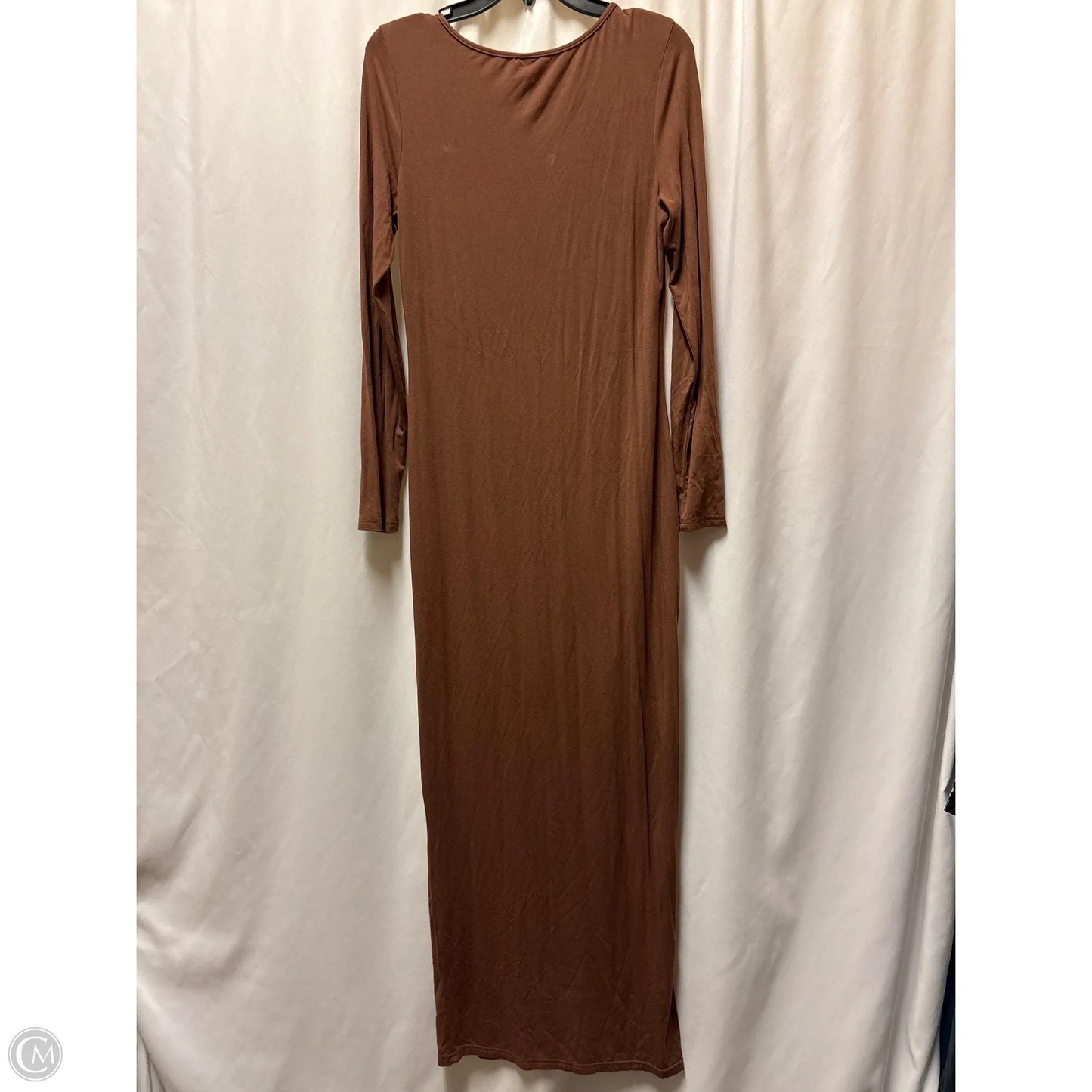 Dress Casual Maxi By Shein In Brown, Size: L