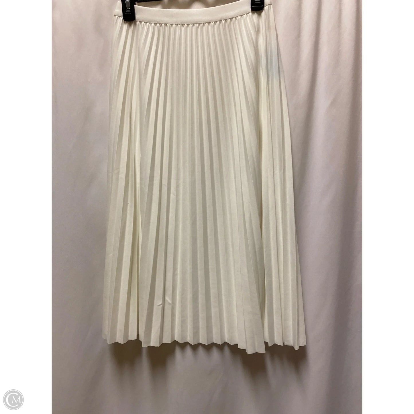 Skirt Midi By Clothes Mentor In White, Size: L