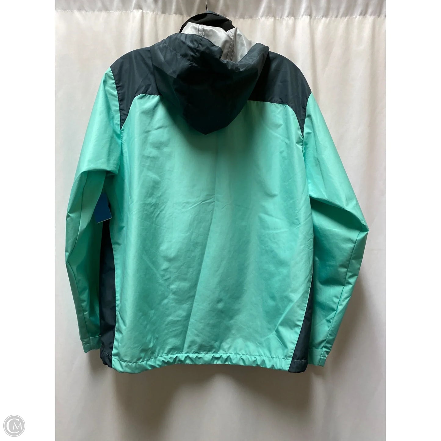 Jacket Windbreaker By Clothes Mentor In Teal, Size: S