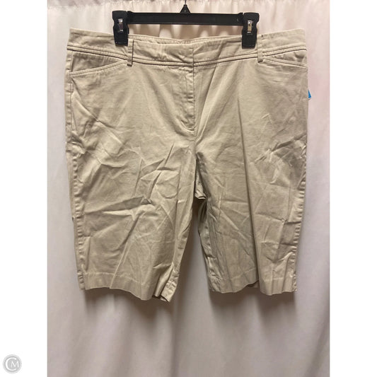 Shorts By Talbots In Tan, Size: 16
