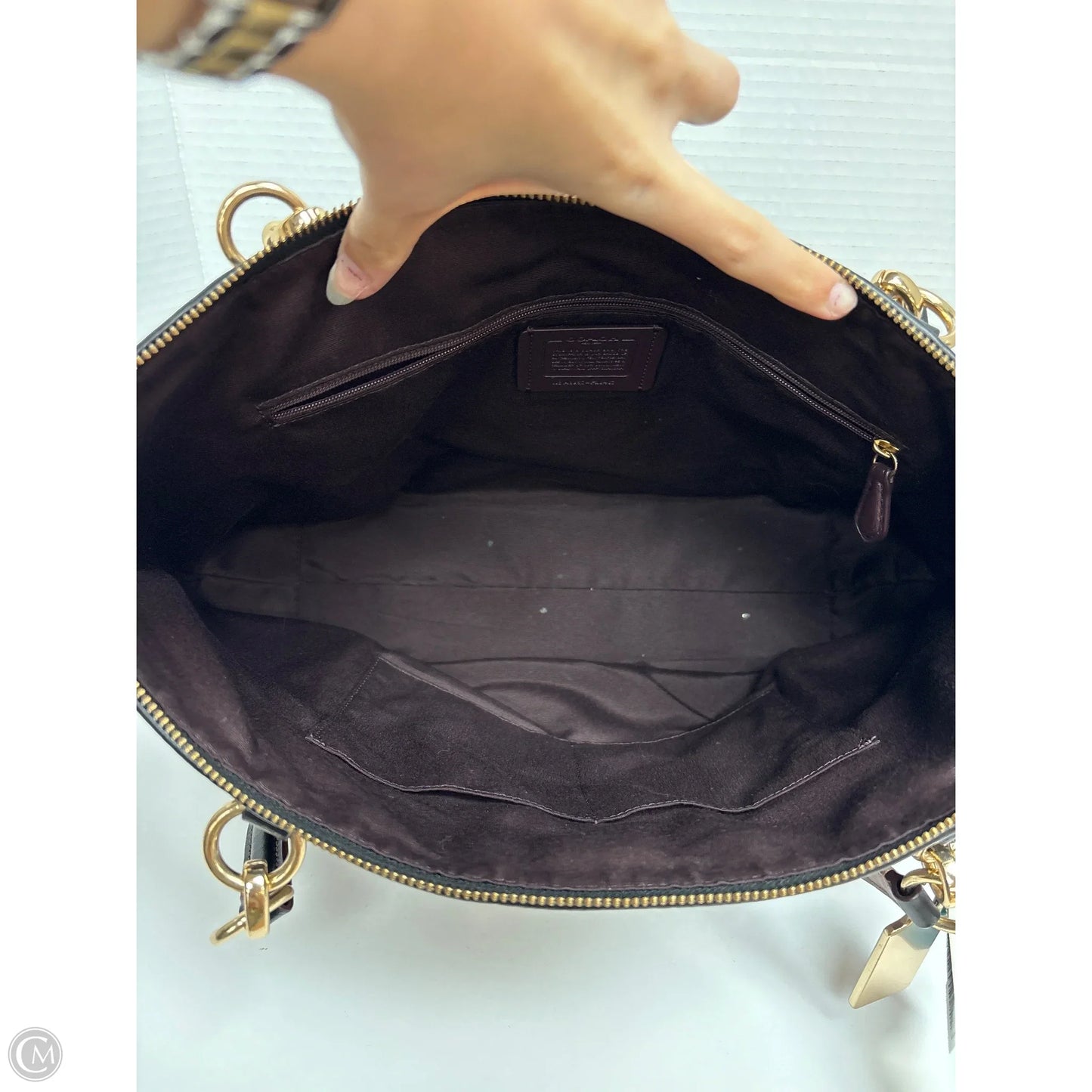 Handbag Designer By Coach, Size: Large