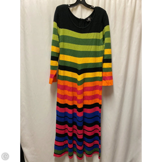 Dress Sweater By Clothes Mentor In Multi-colored, Size: 1x