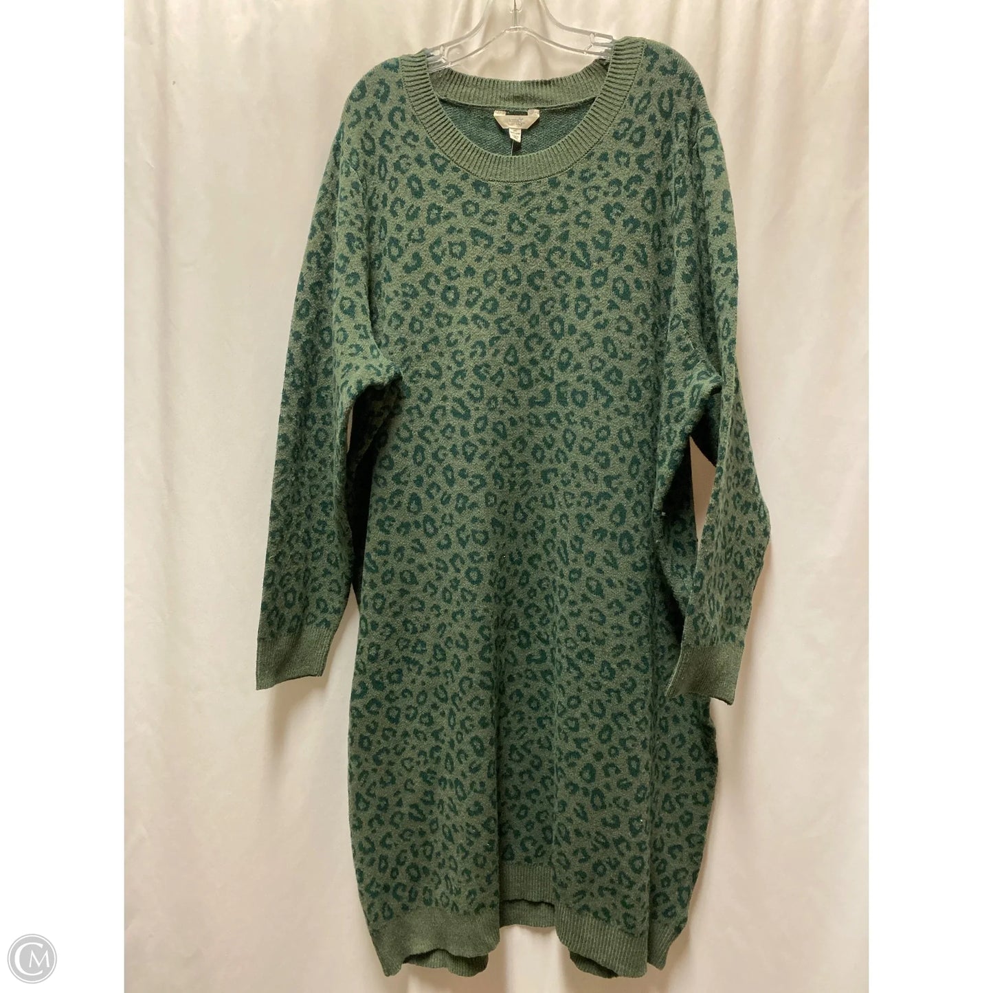 Dress Sweater By Terra & Sky In Green, Size: 2x