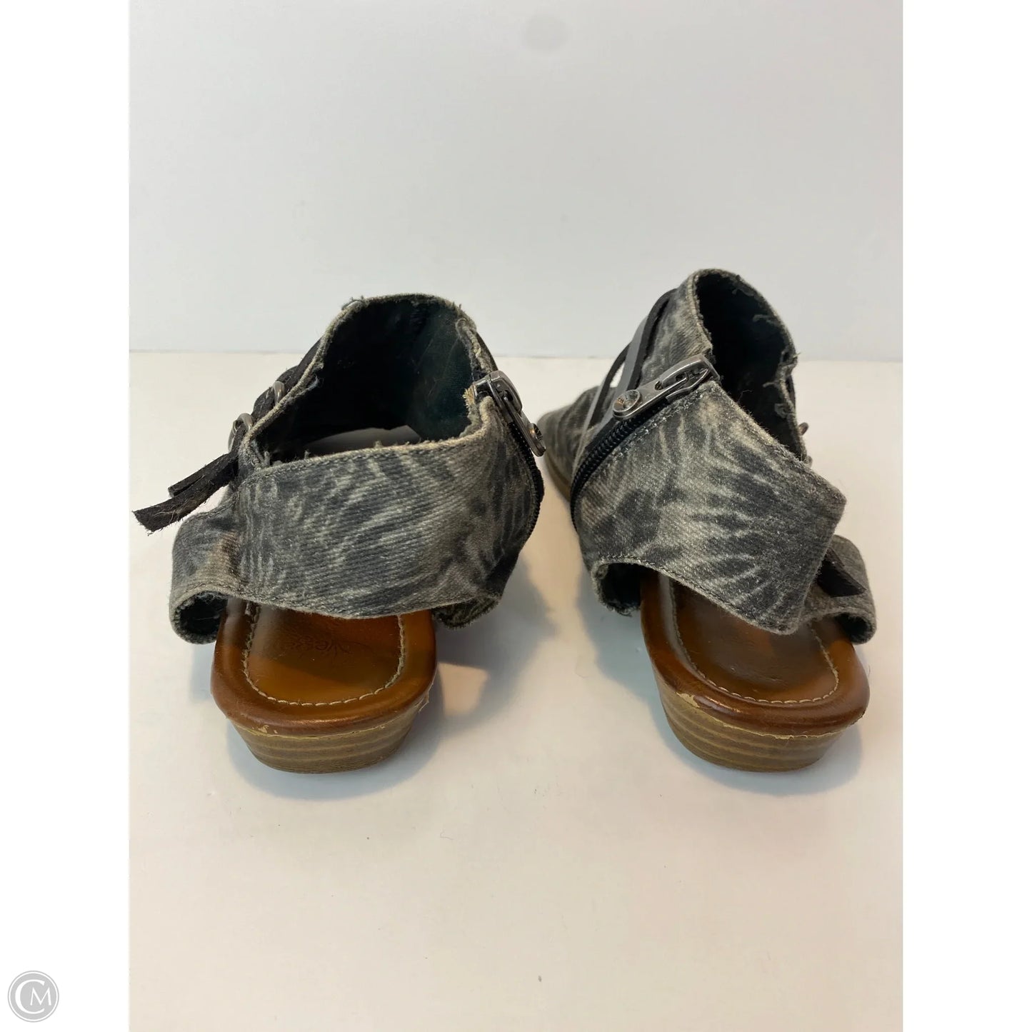 Sandals Flats By Blowfish In Grey, Size: 8.5