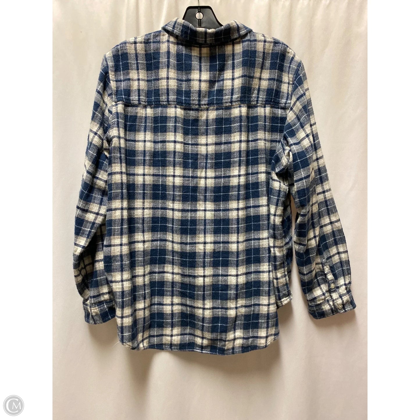 Top Long Sleeve By American Eagle In Blue, Size: L