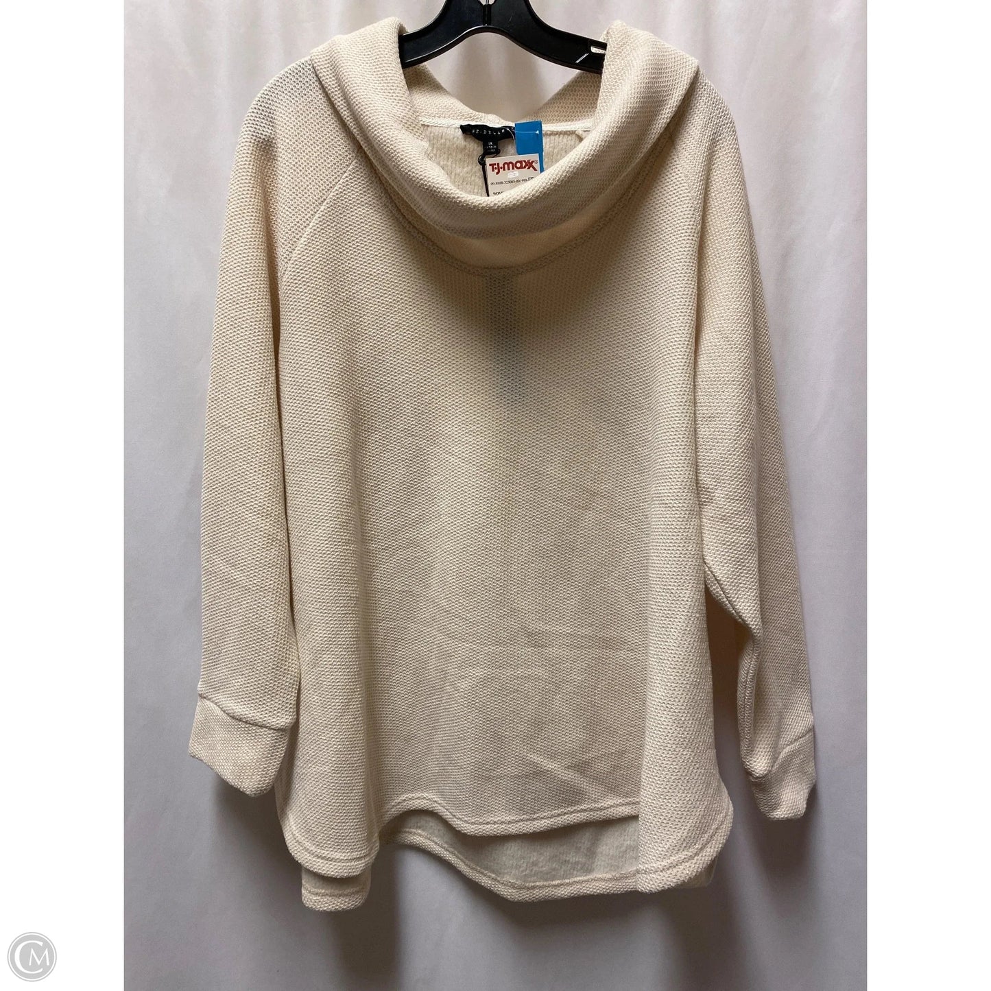 Top Long Sleeve By Jane And Delancey In Cream, Size: 1x