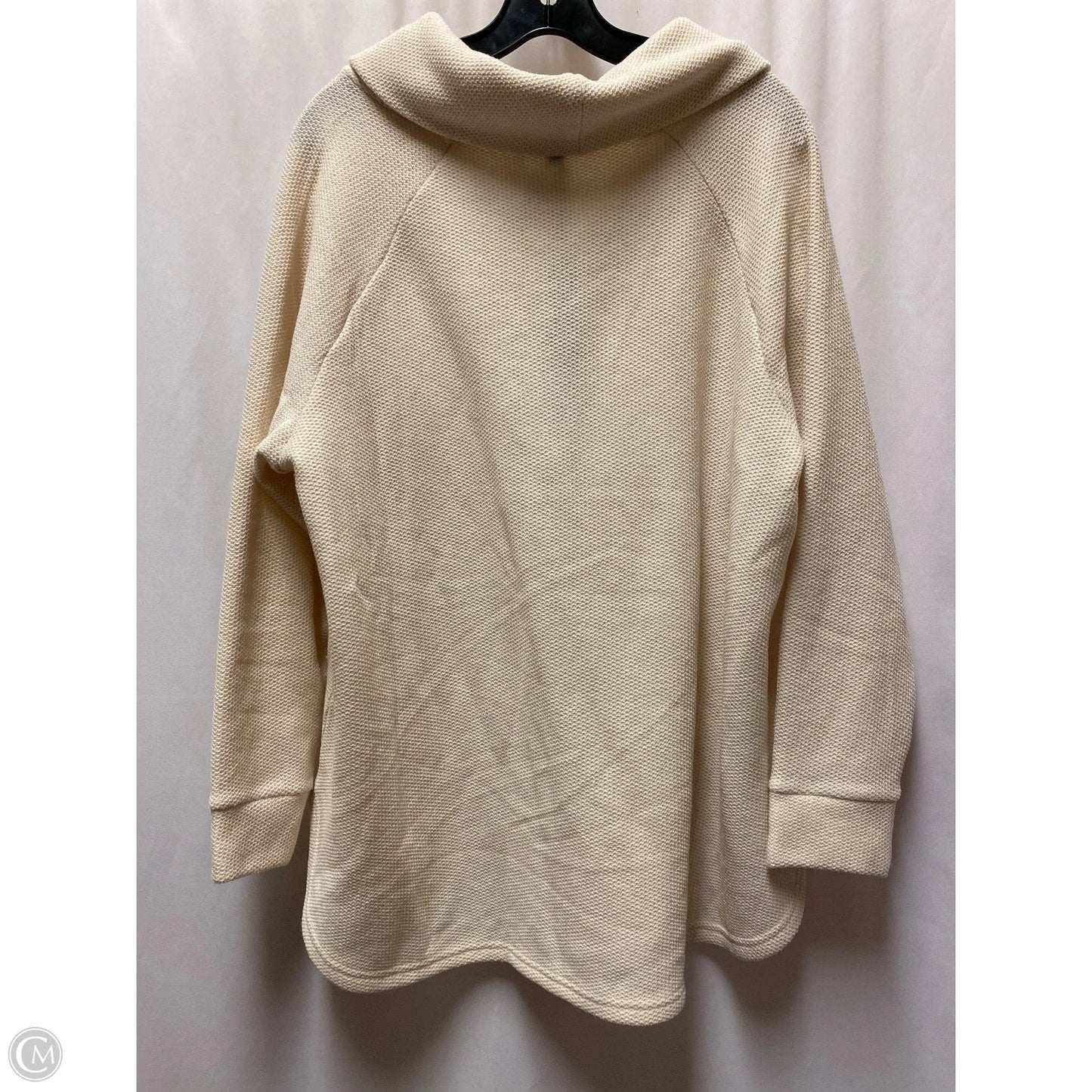 Top Long Sleeve By Jane And Delancey In Cream, Size: 1x