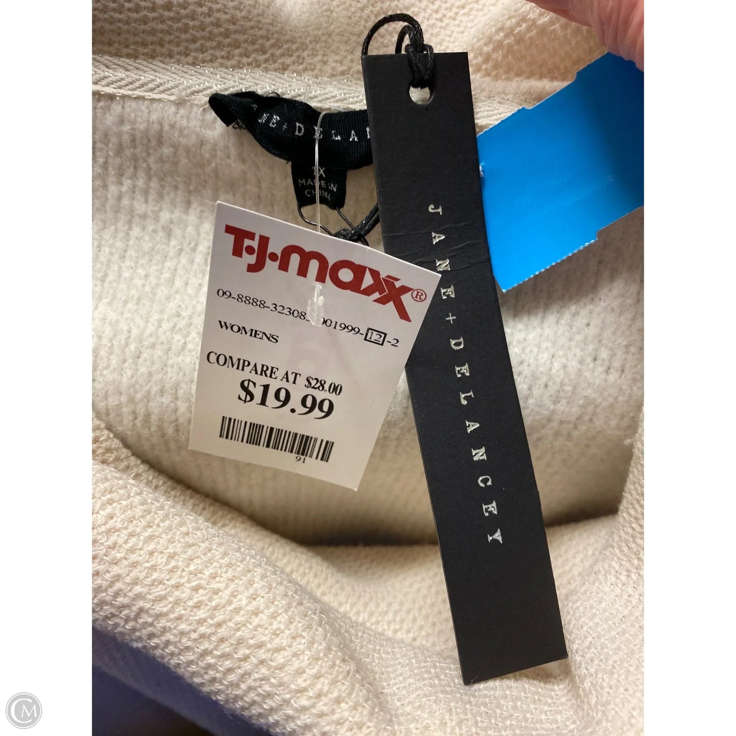 Top Long Sleeve By Jane And Delancey In Cream, Size: 1x