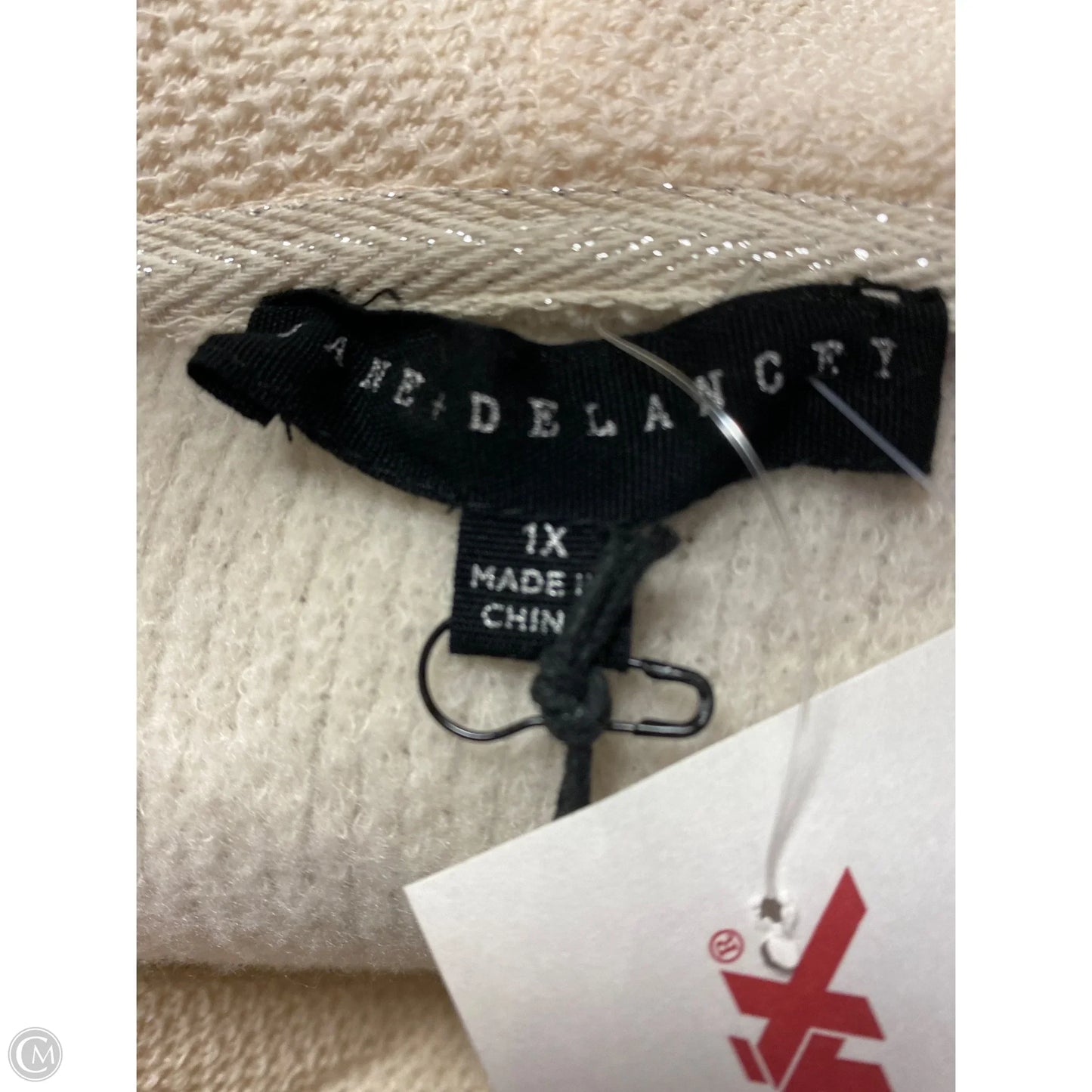 Top Long Sleeve By Jane And Delancey In Cream, Size: 1x