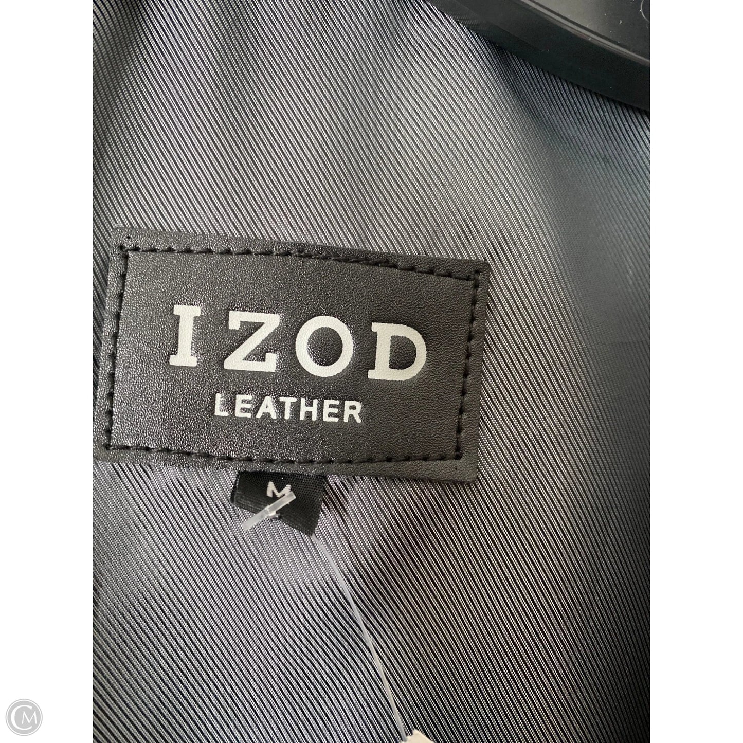 Jacket Leather By Izod In Black, Size: M