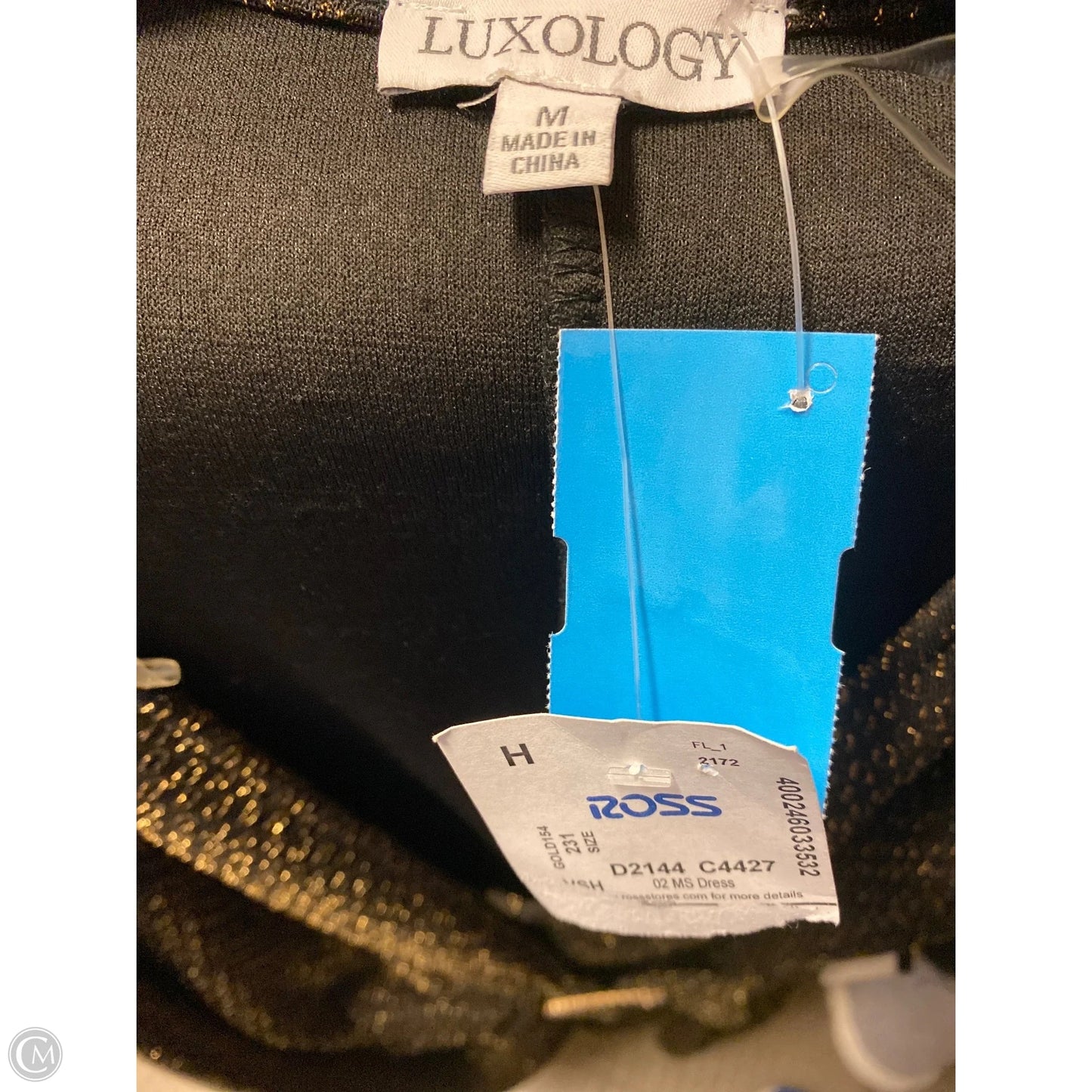 Dress Casual Midi By Luxology In Gold, Size: M