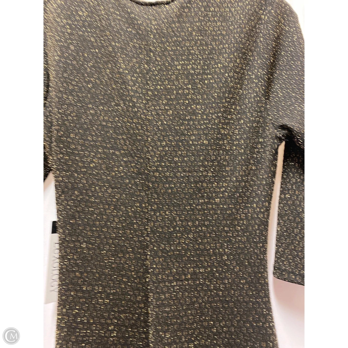 Dress Casual Midi By Luxology In Gold, Size: M