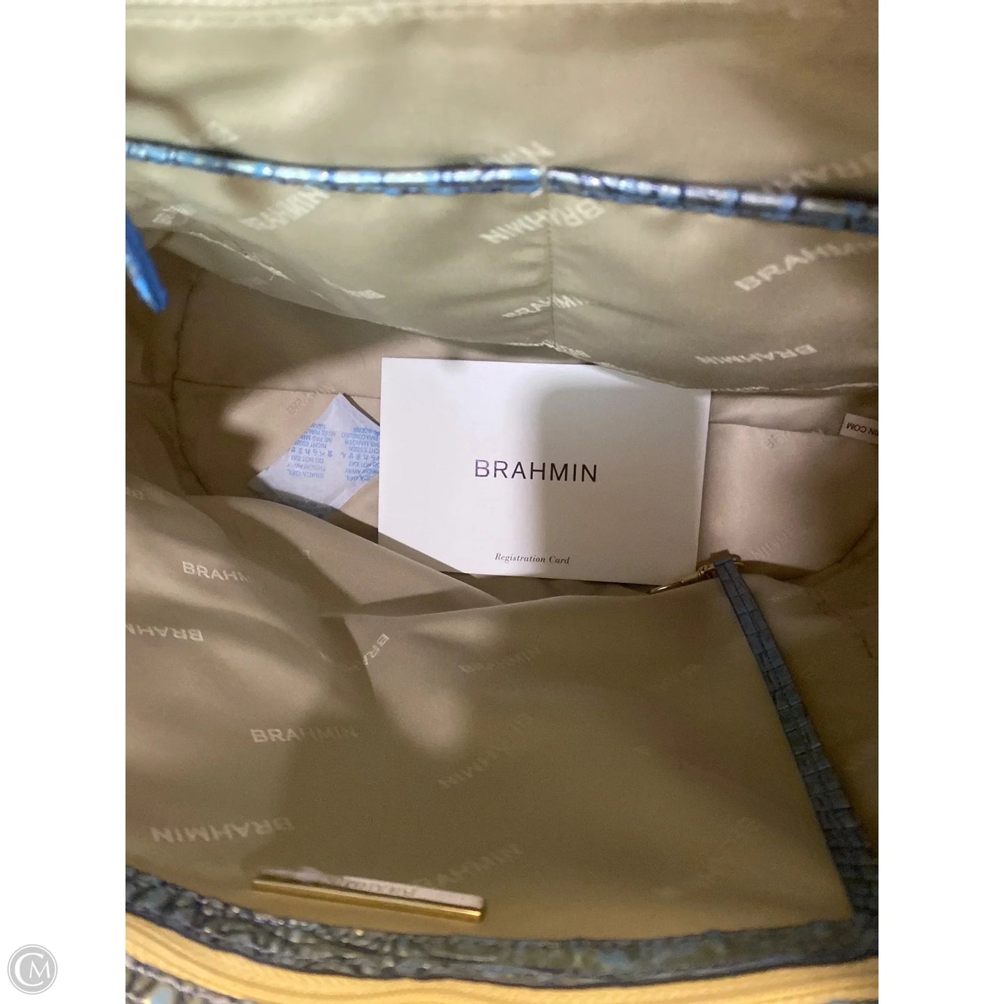 Handbag Designer By Brahmin, Size: Large