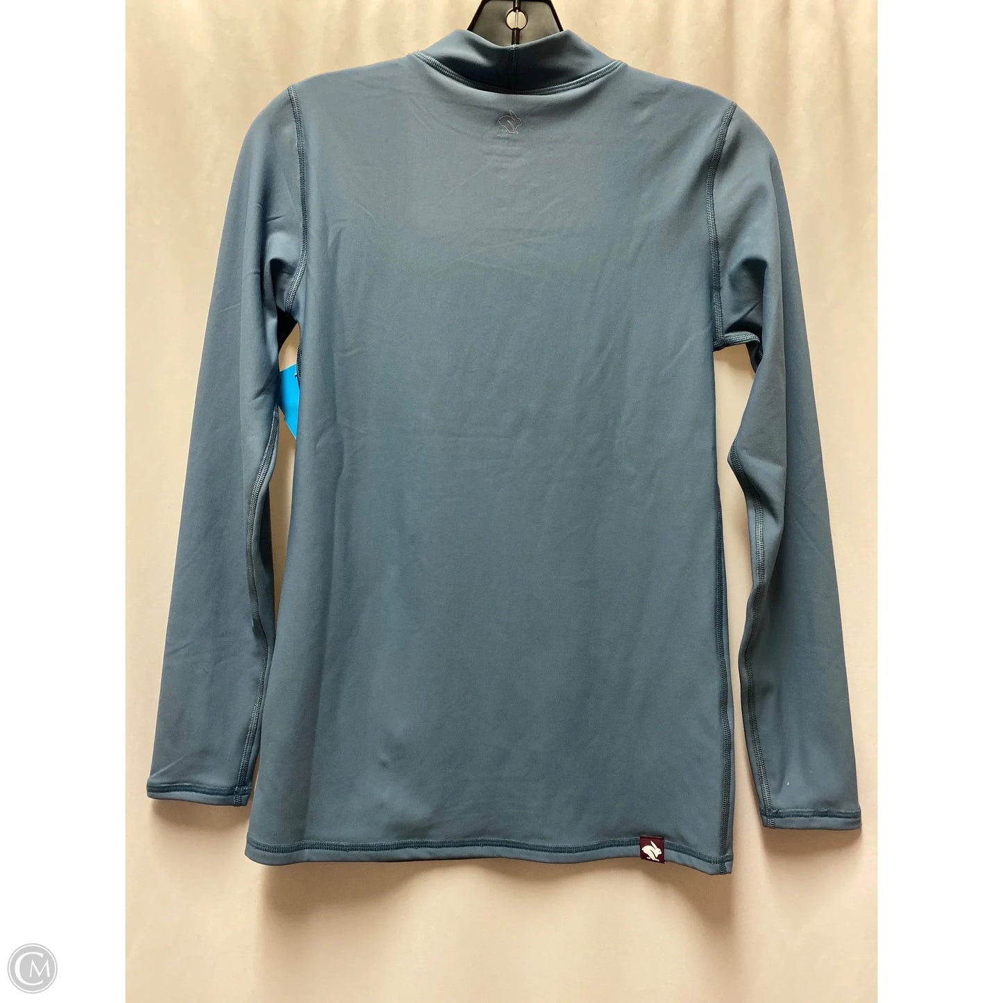 Athletic Top Long Sleeve Collar By Rabbit In Blue, Size: S