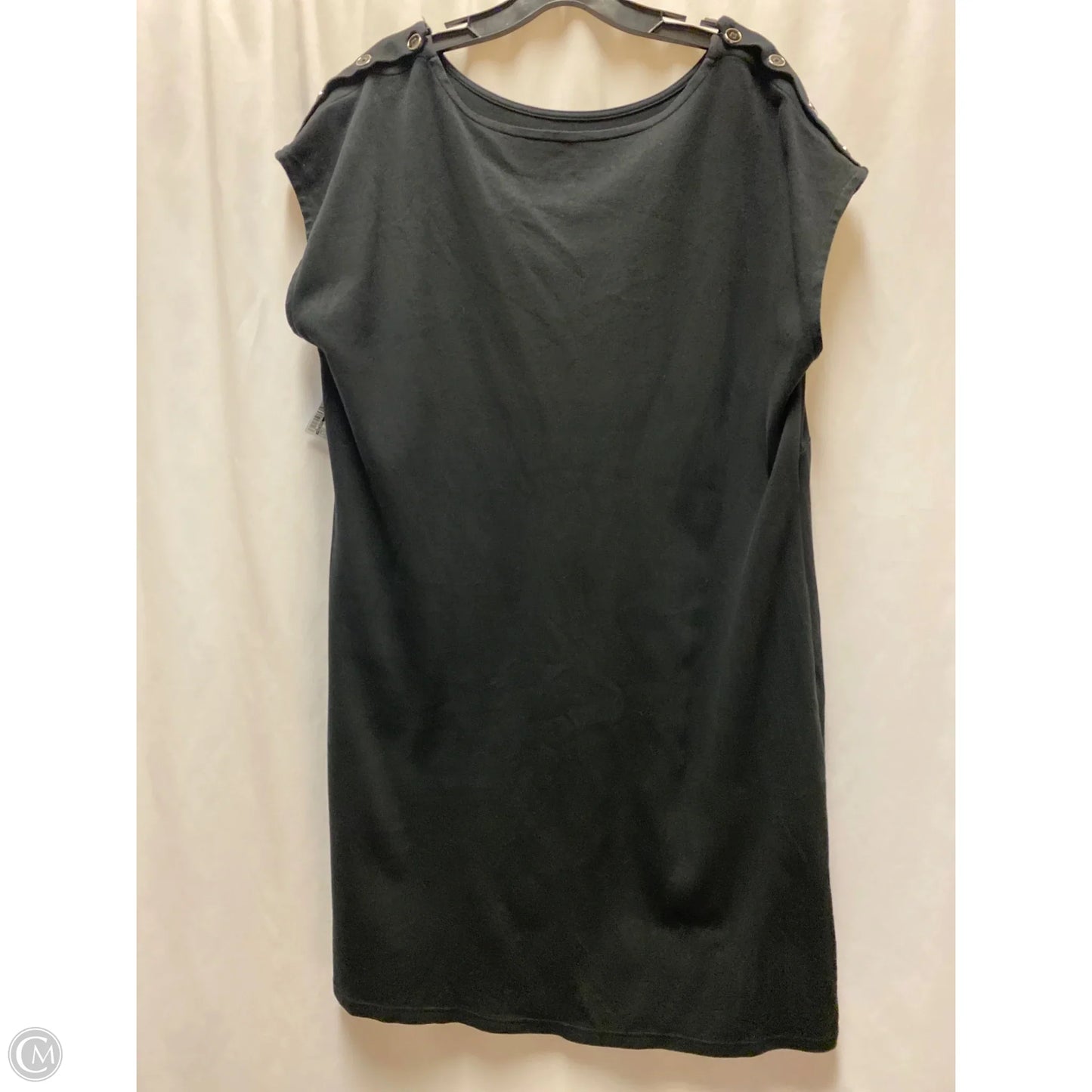 Dress Casual Midi By Talbots In Black, Size: 2x