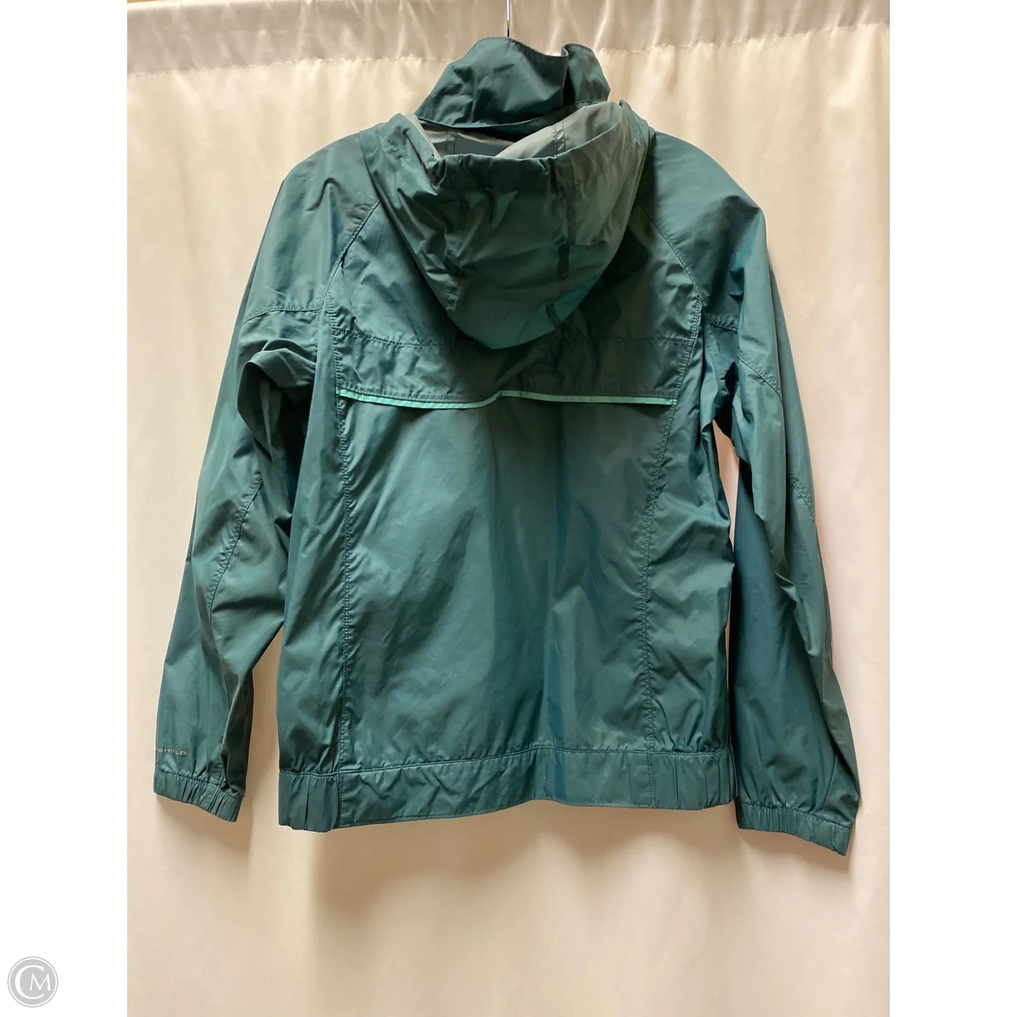 Jacket Windbreaker By Columbia In Blue, Size: M