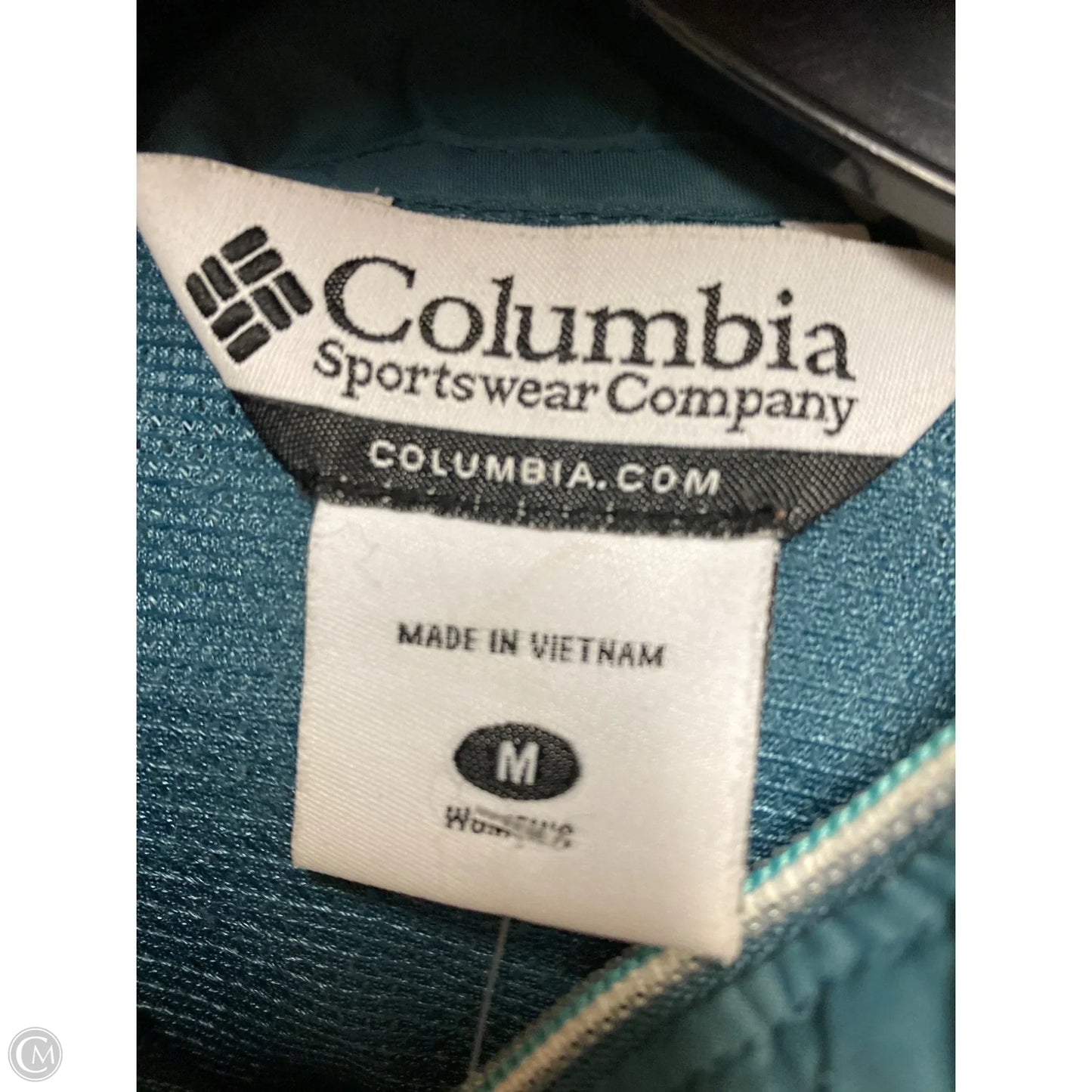 Jacket Windbreaker By Columbia In Blue, Size: M