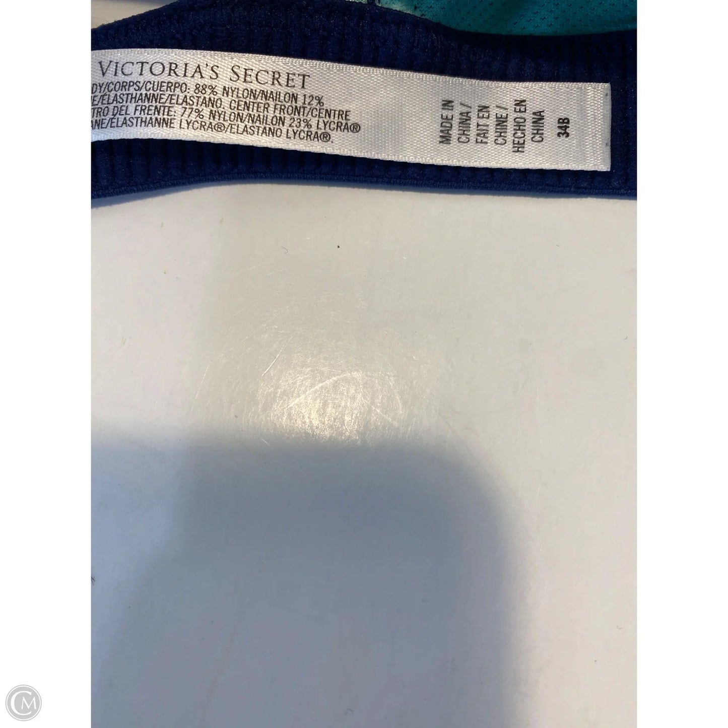 Athletic Bra By Clothes Mentor In Navy