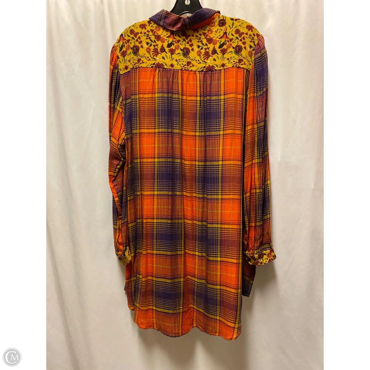 Dress Casual Midi By Cato In Orange, Size: L