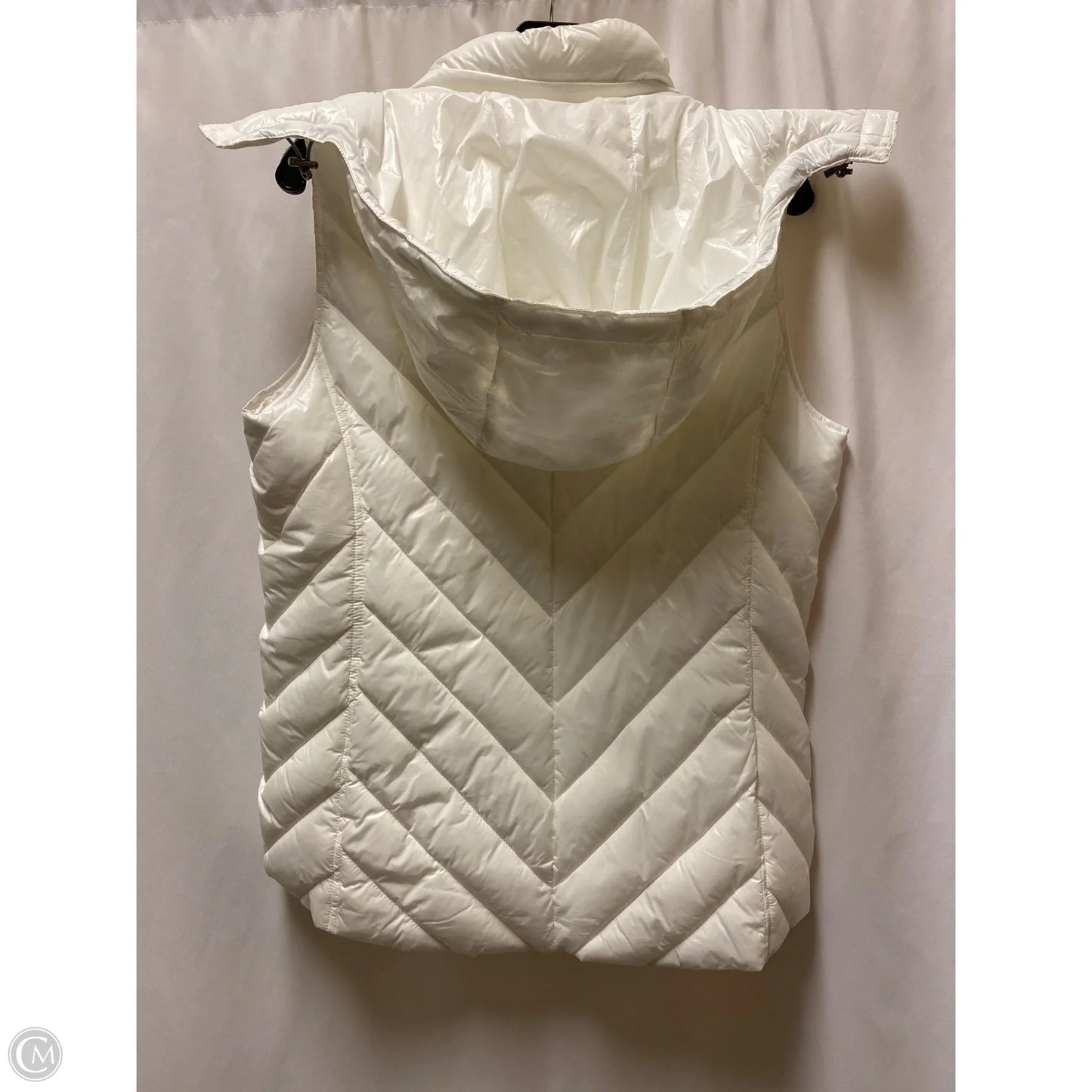 Vest Puffer & Quilted By Tek Gear In White, Size: L