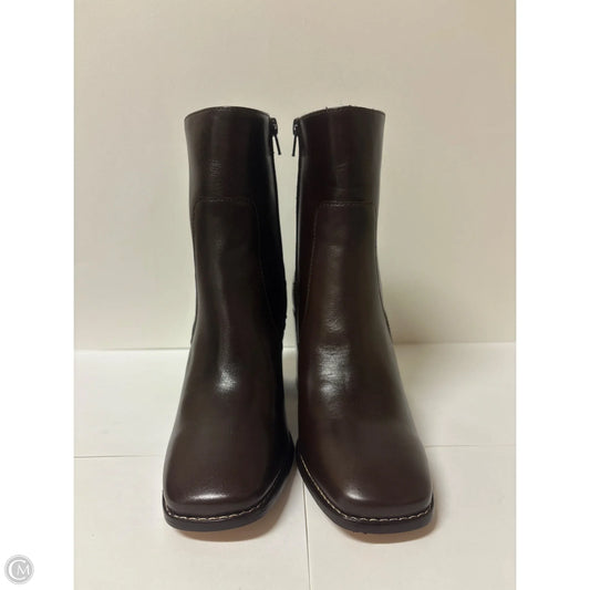 Boots Ankle Heels By Tahari In Brown, Size: 7