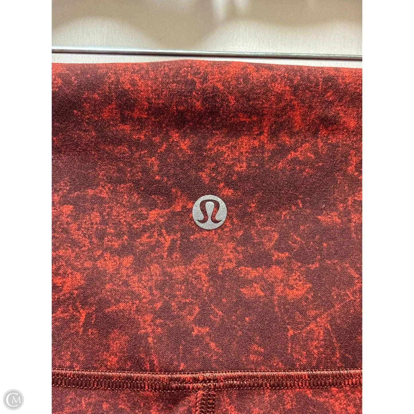 Athletic Leggings By Lululemon In Red, Size: 10